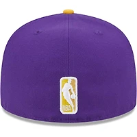 Casquette ajustée 59FIFTY Los Angeles Lakers Gameday Gold Pop Stars violet/or New Era pour homme