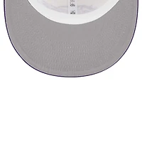 Men's New Era Purple/White Los Angeles Lakers Tear Trucker 9FIFTY Adjustable Hat