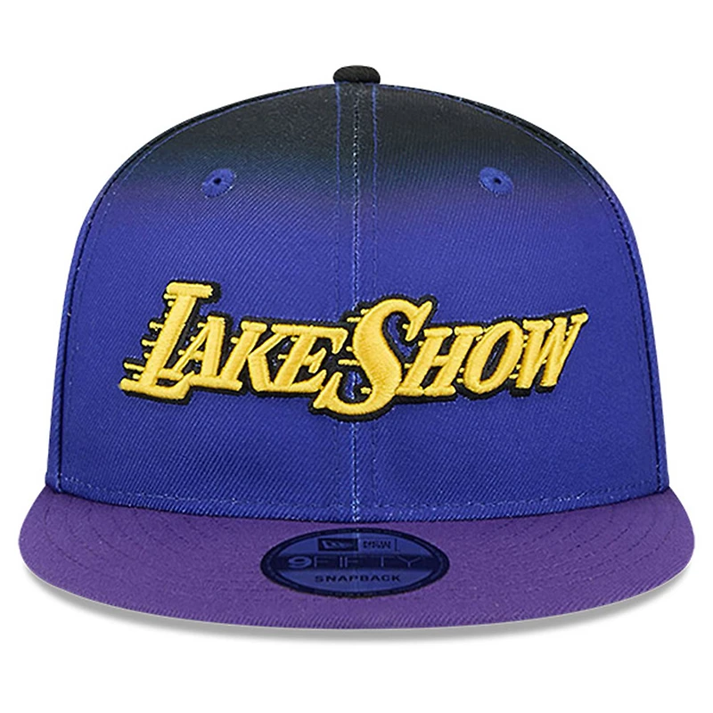 Men's New Era Purple Los Angeles Lakers 2024/25 City Edition 9FIFTY Snapback Hat