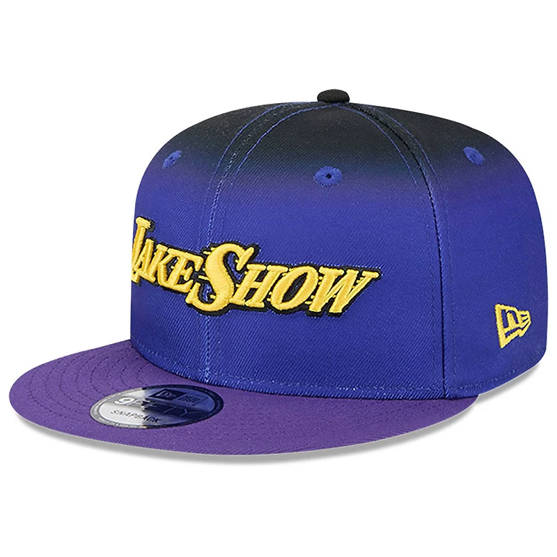 Men's New Era Purple Los Angeles Lakers 2024/25 City Edition 9FIFTY Snapback Hat