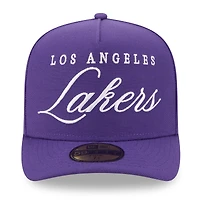 Casquette ajustée A-Frame 59FIFTY violette New Era pour homme, Los Angeles Lakers, draft NBA 2025