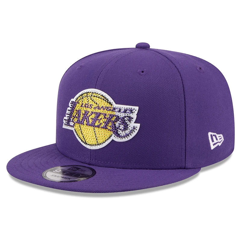 Casquette snapback New Era violette Los Angeles Lakers 2026 NBA Draft 9FIFTY pour homme