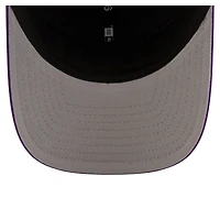 Casquette ajustable New Era violette 9FORTY Stock M-Crown pour homme, Los Angeles Lakers