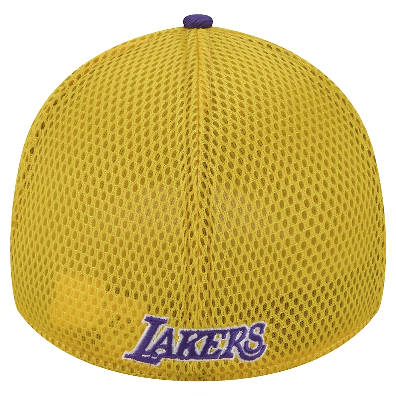Casquette Active Tech Neo Flex 39THIRTY violette Los Angeles Lakers de New Era pour homme