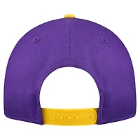 Men's New Era  Purple Los Angeles Lakers Bold Arch COOLERA 9FORTY A-Frame M-Crown Adjustable Hat