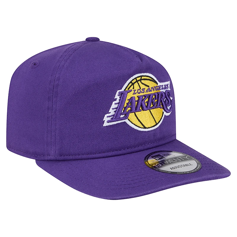 Men's New Era  Purple Los Angeles Lakers Cotton 19TWENTY Adjustable Hat