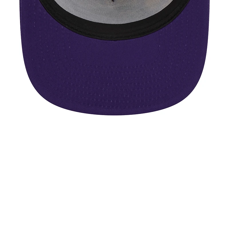 Casquette Snapback 9FIFTY New Era pourpre des Los Angeles Lakers Court Sport Speckle pour hommes