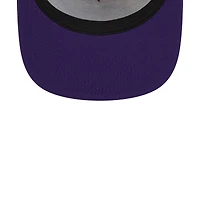 Casquette Snapback 9FIFTY New Era pourpre des Los Angeles Lakers Court Sport Speckle pour hommes