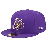 Casquette ajustée violette New Era Los Angeles Lakers Deceptor 59FIFTY pour homme
