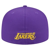 Casquette ajustée violette New Era Los Angeles Lakers Deceptor 59FIFTY pour homme