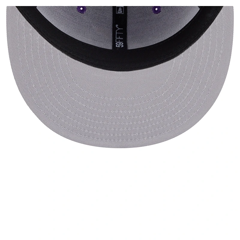 Casquette ajustée violette New Era Los Angeles Lakers Deceptor 59FIFTY pour homme