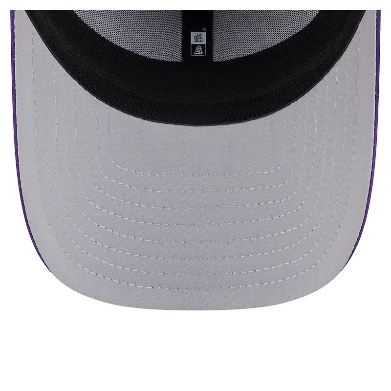 Men's New Era Purple Los Angeles Lakers Featherweight Poly Rope Flex 39Thirty Hat
