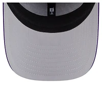 Men's New Era Purple Los Angeles Lakers Featherweight Poly Rope Flex 39Thirty Hat