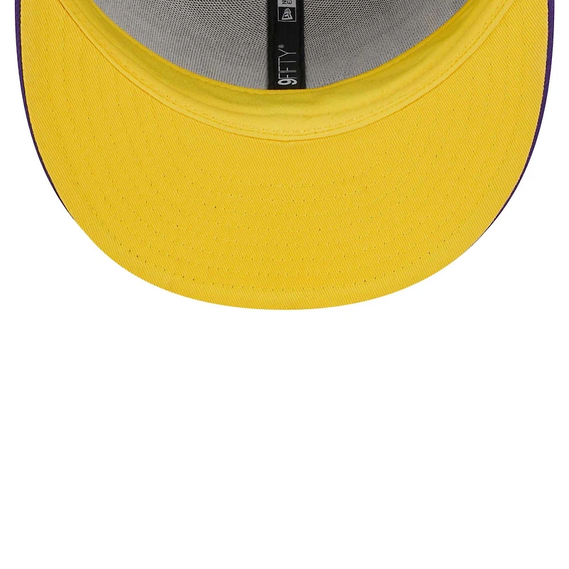 Men's New Era Purple Los Angeles Lakers Gameday 9FIFTY Snapback Hat