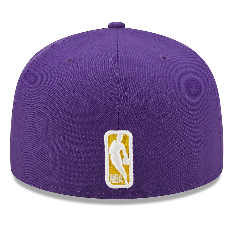 Men's New Era Purple Los Angeles Lakers Identity 59FIFTY Fitted - Hat