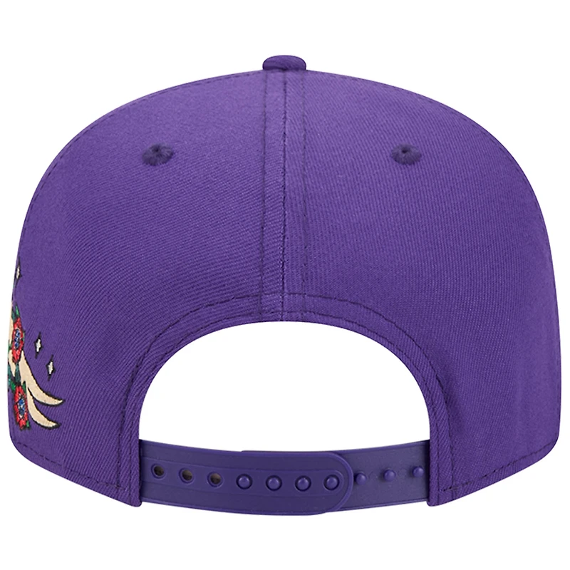 Casquette Snapback Injection City Art 9FIFTY violette des Los Angeles Lakers de New Era pour homme