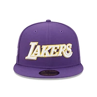 Casquette ajustée New Era violette Los Angeles Lakers Jersey Hook Statement Edition 59FIFTY pour homme