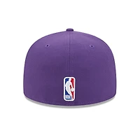 Men's New Era Purple Los Angeles Lakers Jersey Hook Statement Edition 59FIFTY Fitted Hat