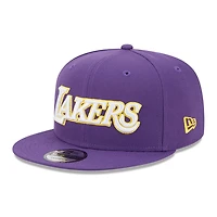 Men's New Era Purple Los Angeles Lakers Jersey Hook Statement Edition 9FIFTY Snapback Hat