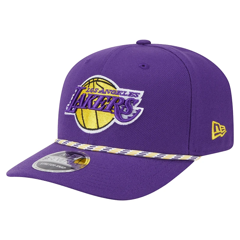 Men's New Era  Purple Los Angeles Lakers Multi-Rope 9SEVENTY Adjustable Hat