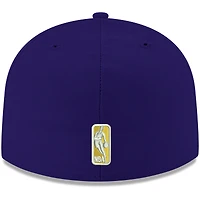 Casquette ajustée 59FIFTY pour homme de la couleur officielle l'équipe Los Angeles Lakers New Era violette