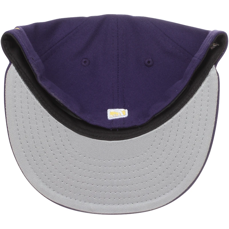 Casquette ajustée 59FIFTY pour homme de la couleur officielle l'équipe Los Angeles Lakers New Era violette