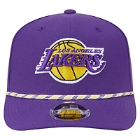 Casquette ajustable New Era violette Los Angeles Lakers Rope 9SEVENTY pour homme
