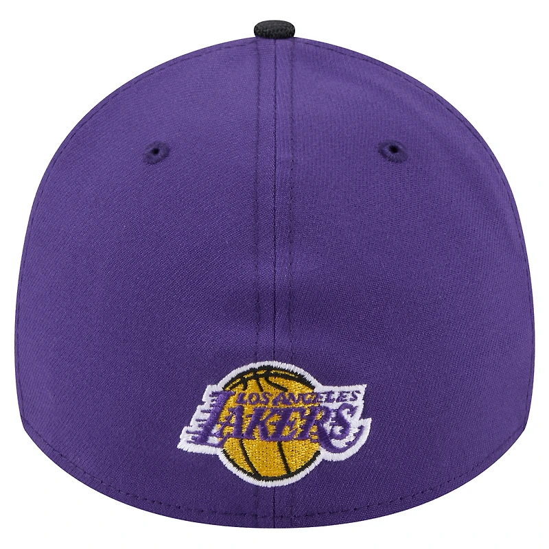 Casquette New Era violette Los Angeles Lakers Sport Night 39THIRTY Flex pour homme