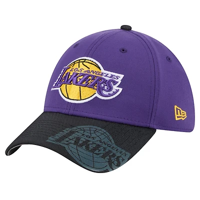 Casquette New Era violette Los Angeles Lakers Sport Night 39THIRTY Flex pour homme