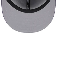 Men's New Era Purple Los Angeles Lakers Sport Night Script Sided 59FIFTY Fitted Hat