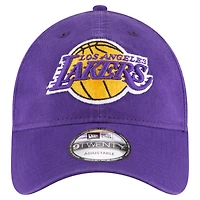 Casquette réglable violette Los Angeles Lakers Team 2.0 9TWENTY New Era pour homme