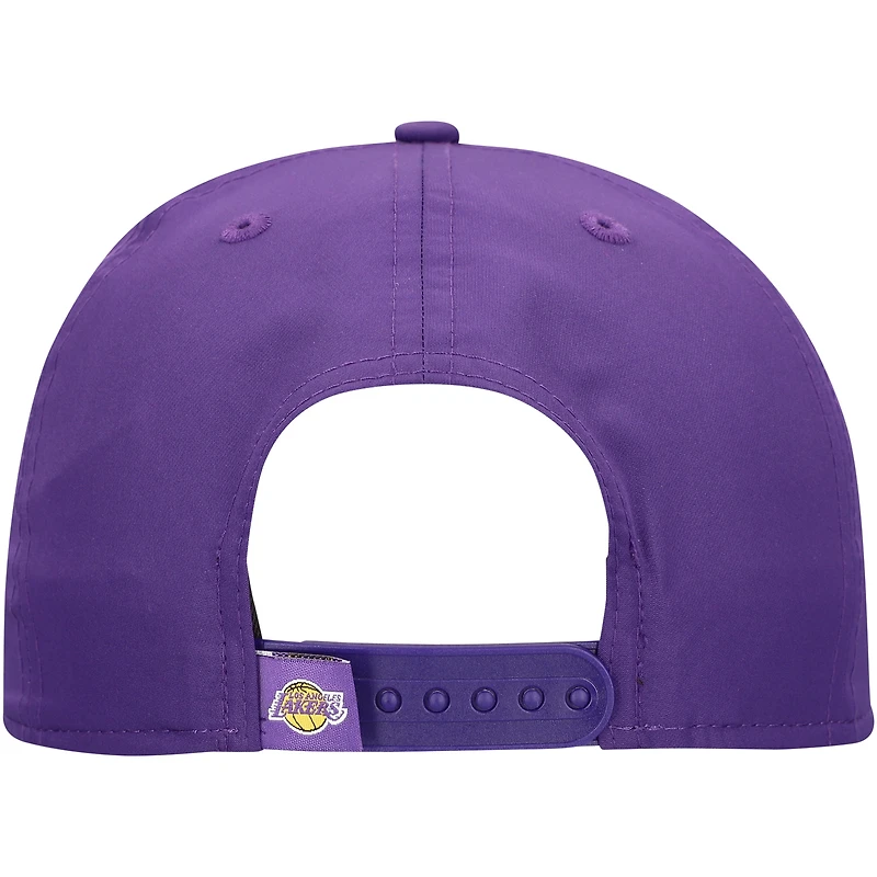 Casquette ajustable violette Los Angeles Lakers Throwbackdient 9FORTY A-Frame New Era pour homme