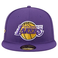 Casquette ajustée 59FIFTY pour homme New Era Los Angeles Lakers Throwback Purple