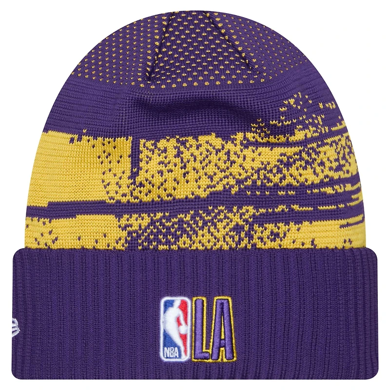 V107985 LAKERS NWC 24 NBA Tipoff Tricot à revers pour hommes HATMENNPC 60582809 #2