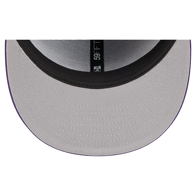 Casquette ajustée Tri-Hit 59Fifty violette des Los Angeles Lakers de New Era pour homme