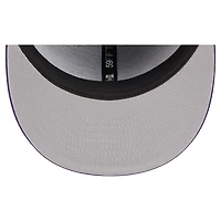Casquette ajustée Tri-Hit 59Fifty violette des Los Angeles Lakers de New Era pour homme