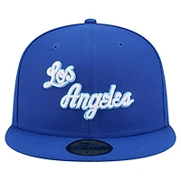 Men's New Era  Royal Los Angeles Lakers Core Logo 59FIFTY Fitted Hat