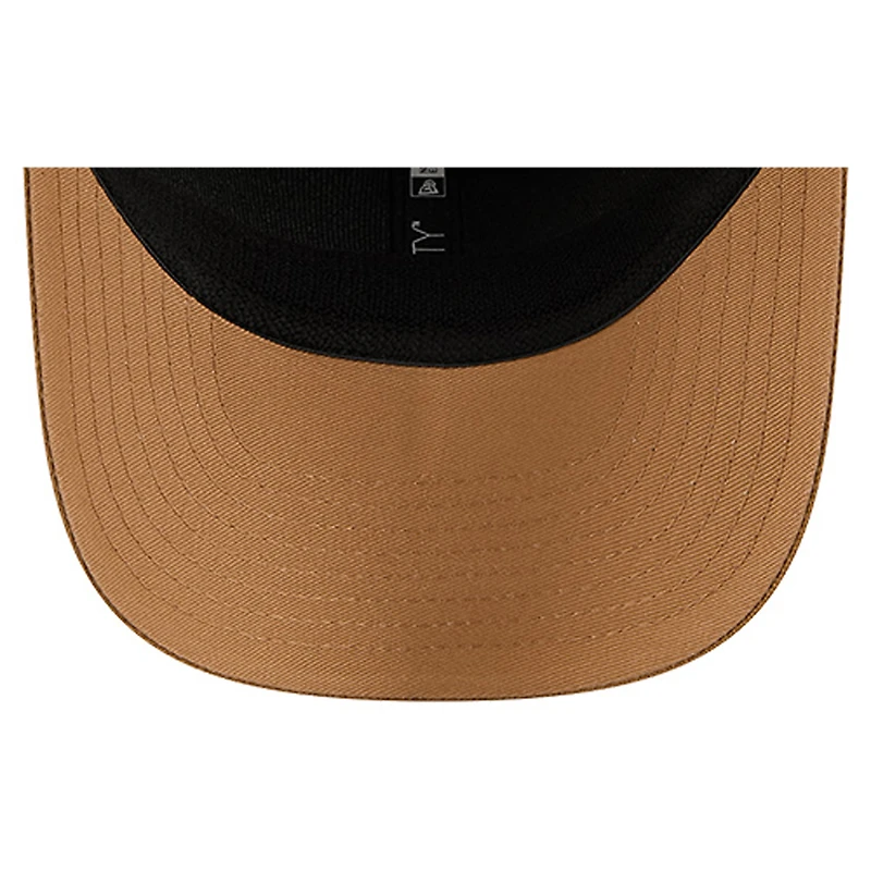 Men's New Era Tan/Light Brown Los Angeles Lakers Two-Tone 9SEVENTY Adjustable Trucker Hat