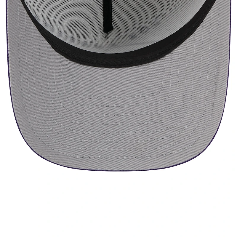 Casquette ajustée New Era 59FIFTY blanche/violette pour homme, NBA Draft 2025, Los Angeles Lakers