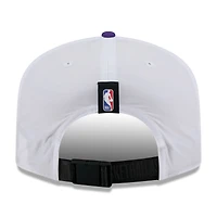 Men's New Era White/Purple Los Angeles Lakers 2025 NBA Draft On-Stage Nylon 19TWENTY Adjustable Hat