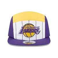 Casquette ajustable New Era blanche/violette Los Angeles Lakers 2025 NBA Tip Off Camper pour homme