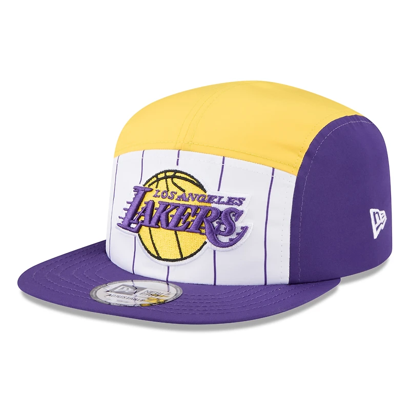 Men's New Era  White/Purple Los Angeles Lakers 2025 NBA Tip Off Camper Adjustable Hat