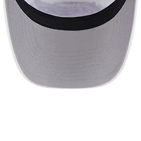 Men's New Era White/Purple Los Angeles Lakers Court Sport Foam A-Frame 9FORTY Adjustable Trucker Hat