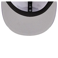 Men's New Era  White/Purple Los Angeles Lakers Repeat 59Fifty Fitted Hat