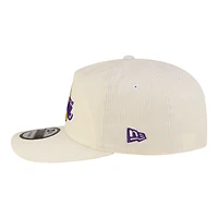 Men's New Era  White Los Angeles Lakers 19TWENTY 80s Chrome Corduroy Adjustable Hat