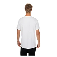 T-shirt New Era blanc pour homme avec logo Los Angeles Lakers.