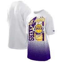 Men's New Era  White Los Angeles Lakers Injection Sport Classics T-Shirt