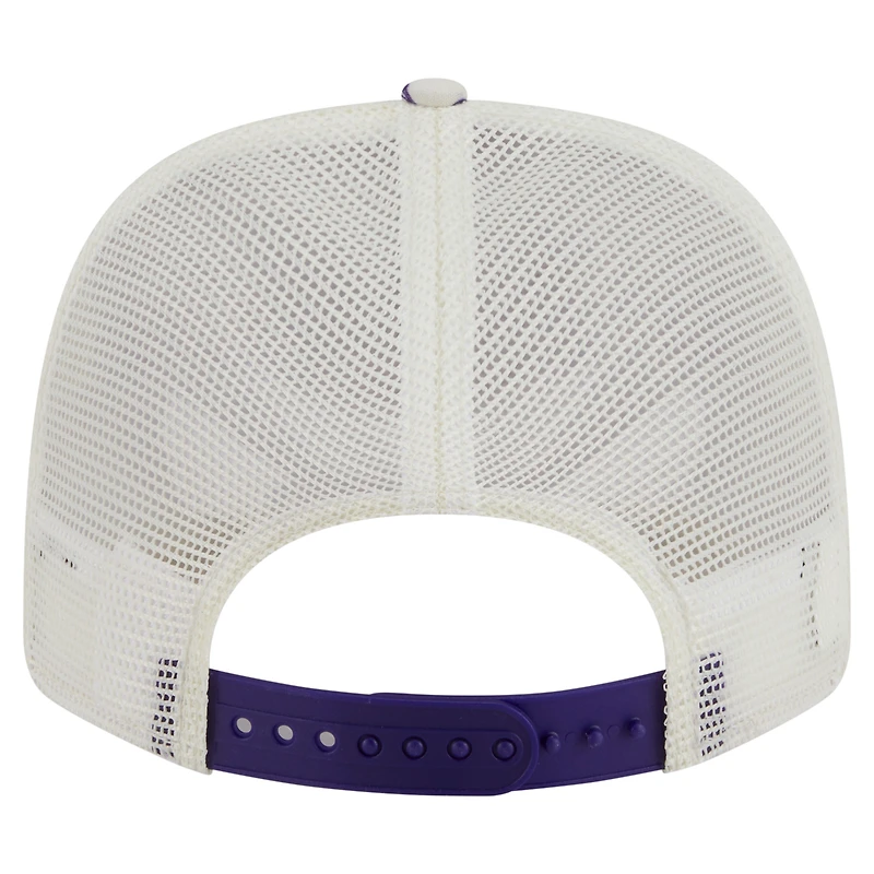 Men's New Era White Los Angeles Lakers Lemon Tree 9SEVENTY Adjustable Hat