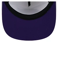 Casquette de golf ajustable New Era blanche pour homme avec logo Performance Rope des Los Angeles Lakers