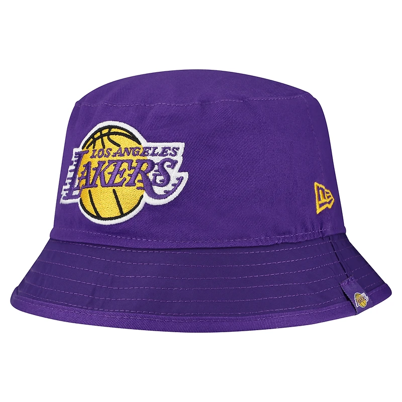 Bob réversible blanc Los Angeles Lakers Team Cheer pour homme New Era